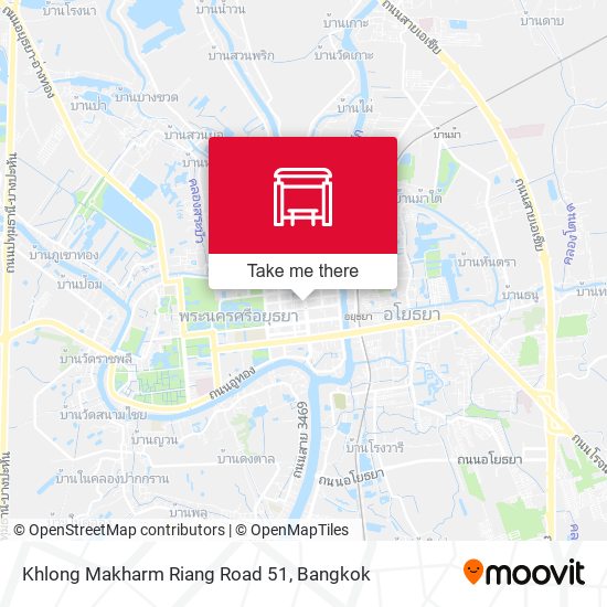 Khlong Makharm Riang Road 51 map
