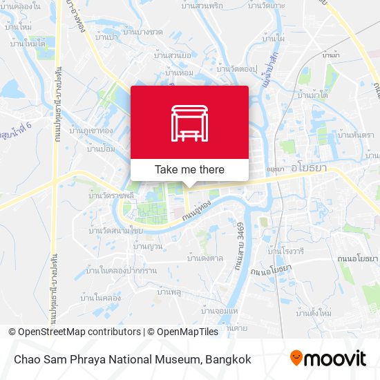 Chao Sam Phraya National Museum map