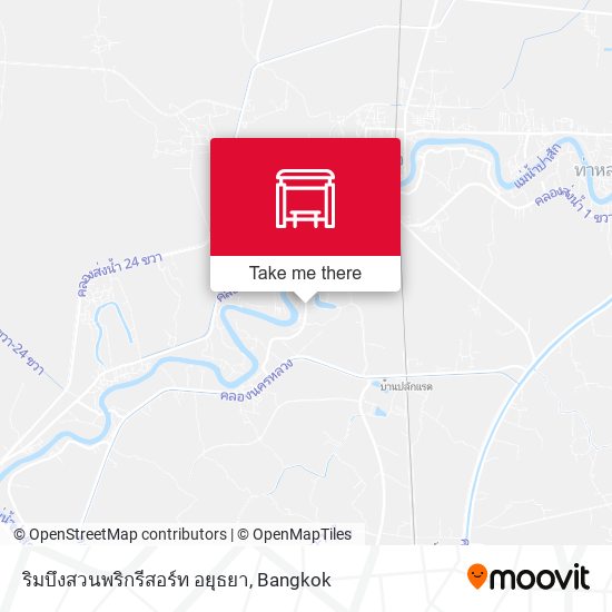 ริมบึงสวนพริกรีสอร์ท อยุธยา map