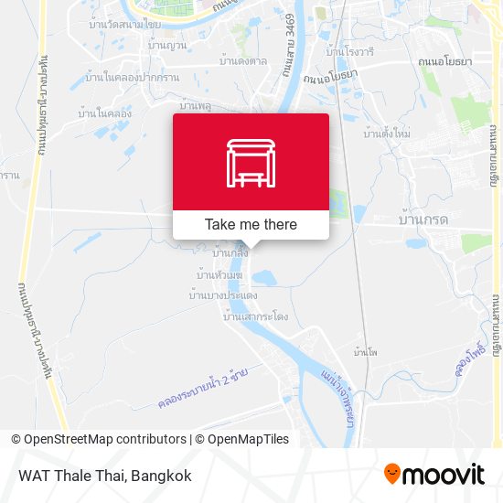 WAT Thale Thai map