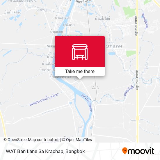 WAT Ban Lane Sa Krachap map