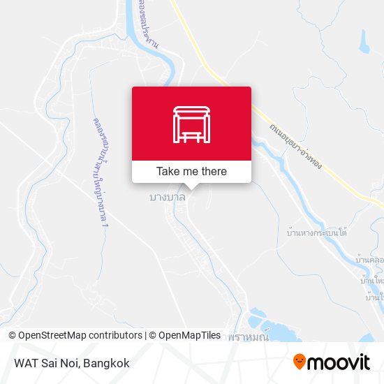 WAT Sai Noi map