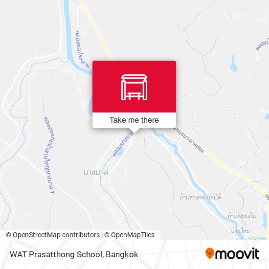 WAT Prasatthong School map