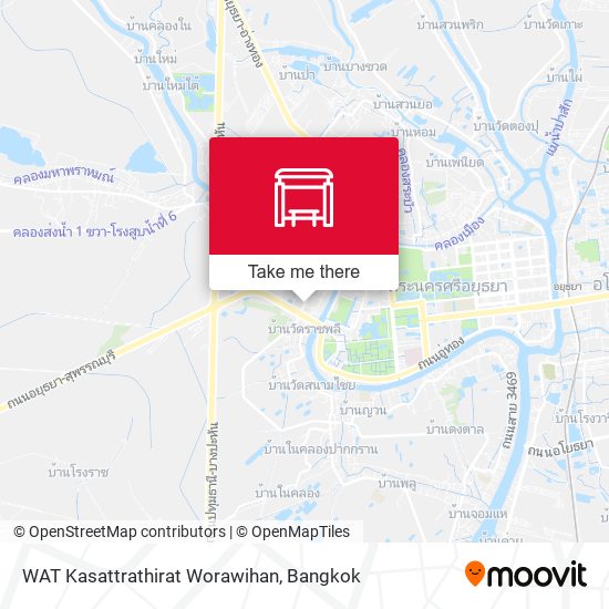 WAT Kasattrathirat Worawihan map