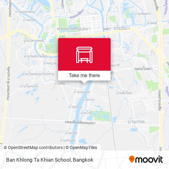 Ban Khlong Ta Khian School map