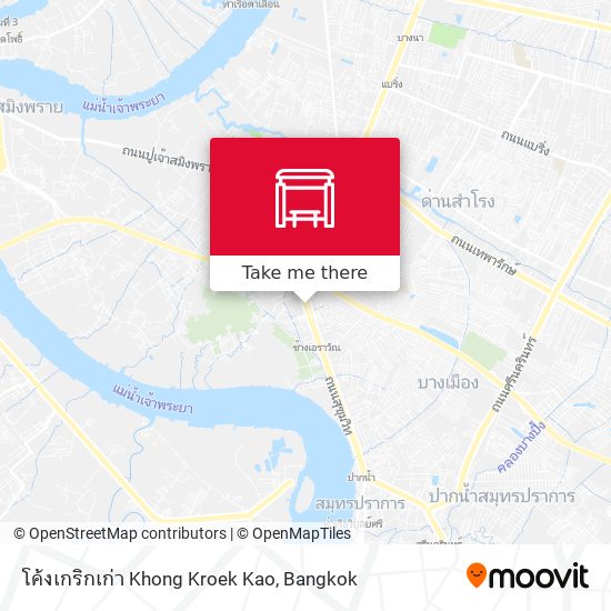 โค้งเกริกเก่า Khong Kroek Kao map