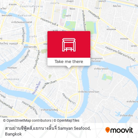 สามย่านซีฟู้ดส์,แยกนางลิ้นจี่ Samyan Seafood map