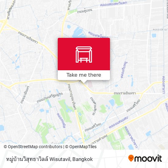 หมู่บ้านวิสุทธาวิลล์ Wisutavil map