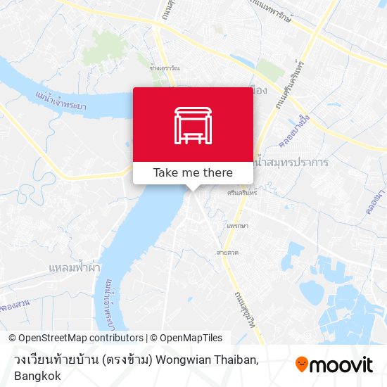 วงเวียนท้ายบ้าน (ตรงข้าม) Wongwian Thaiban map