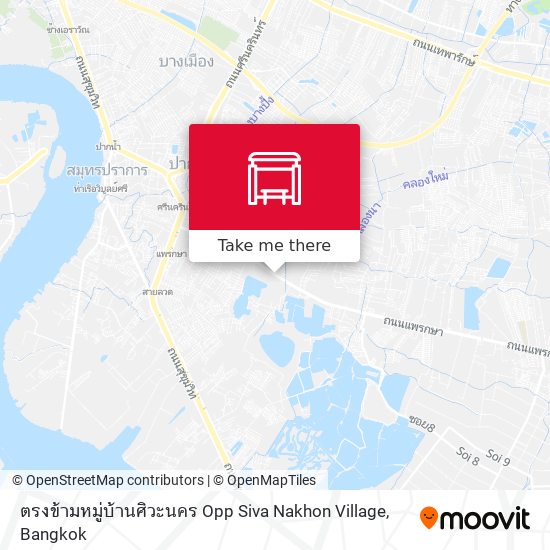 ตรงข้ามหมู่บ้านศิวะนคร Opp Siva Nakhon Village map