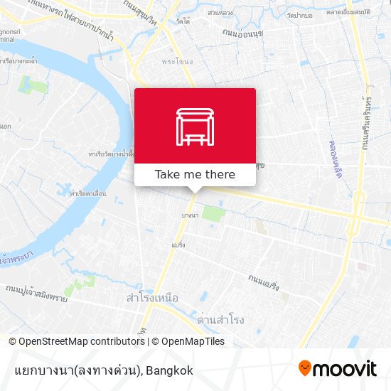 แยกบางนา(ลงทางด่วน) map