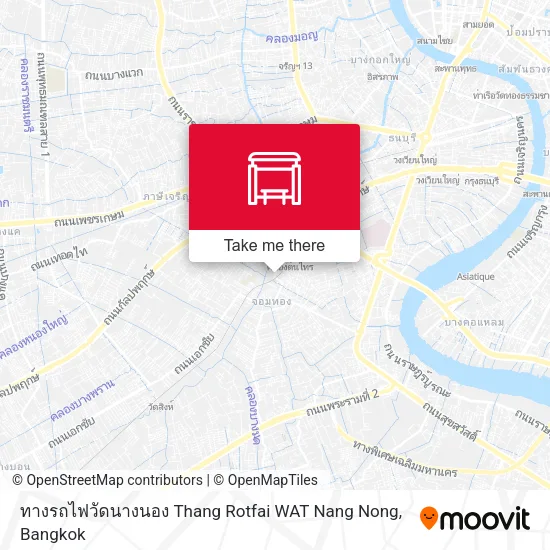 ทางรถไฟวัดนางนอง Thang Rotfai WAT Nang Nong map