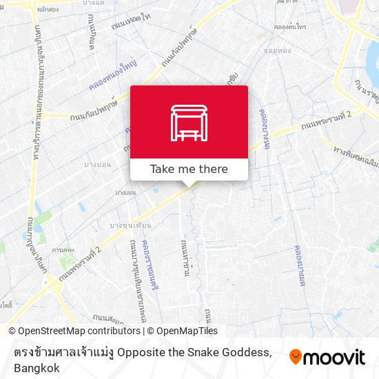 ตรงข้ามศาลเจ้าแม่งู Opposite the Snake Goddess map