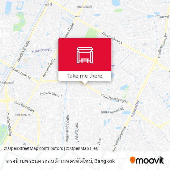 ตรงข้ามพระนครฮอนด้าเกษตรตัดใหม่ map