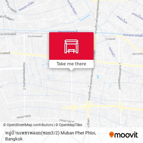 หมู่บ้านเพชรพลอย(ซอย3 / 2) Muban Phet Phloi map