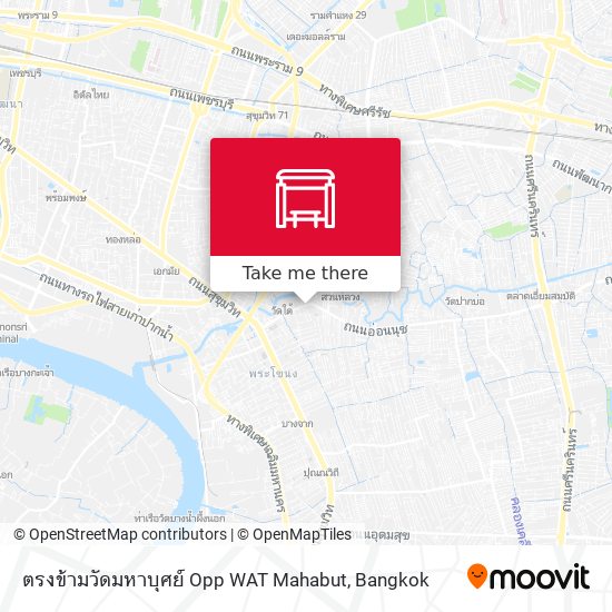 ตรงข้ามวัดมหาบุศย์ Opp WAT Mahabut map