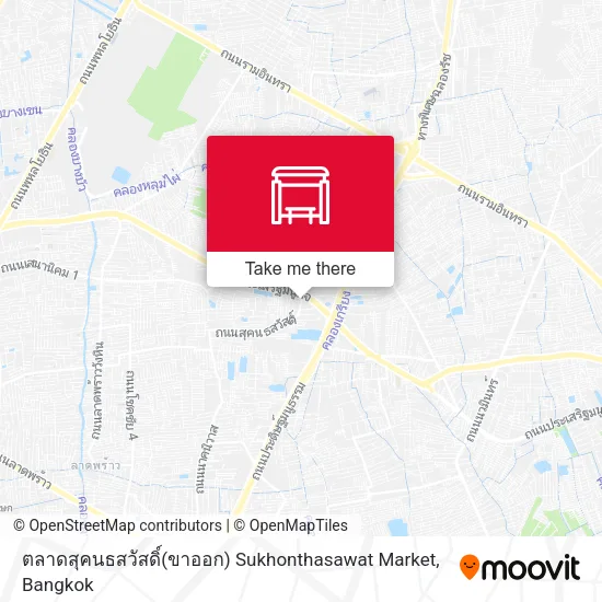 ตลาดสุคนธสวัสดิ์(ขาออก) Sukhonthasawat Market map