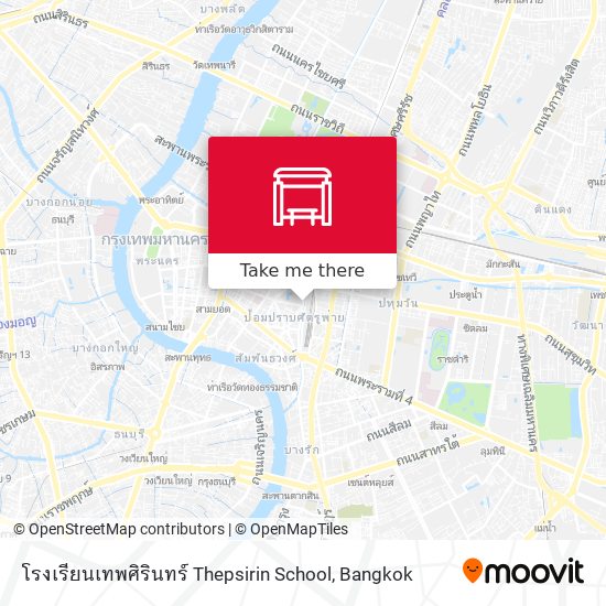 โรงเรียนเทพศิรินทร์ Thepsirin School map