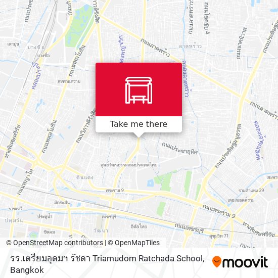 รร.เตรียมอุดมฯ รัชดา Triamudom Ratchada School map