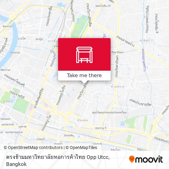 ตรงข้ามมหาวิทยาลัยหอการค้าไทย Opp Utcc map