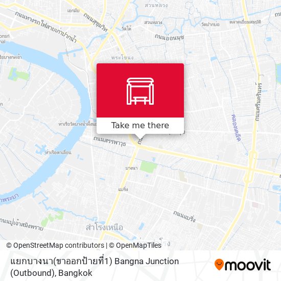 แยกบางนา(ขาออกป้ายที่1) Bangna Junction (Outbound) map