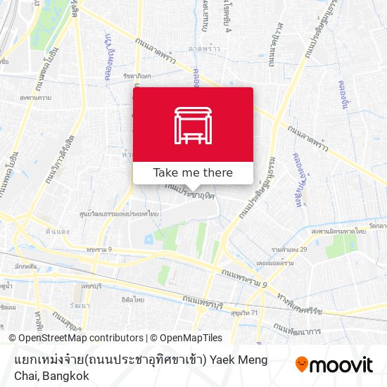 แยกเหม่งจ๋าย(ถนนประชาอุทิศขาเข้า) Yaek Meng Chai map