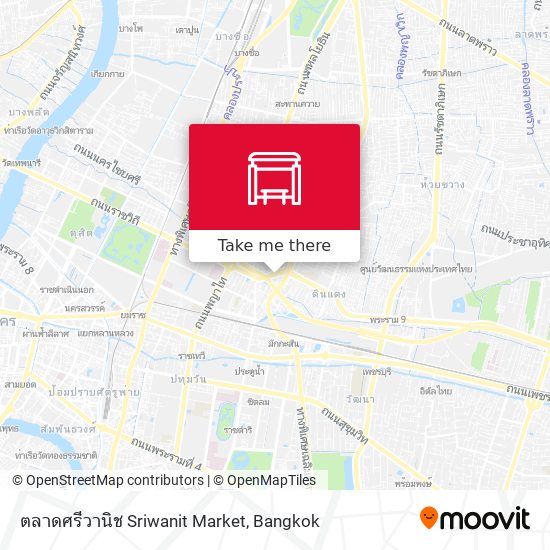 ตลาดศรีวานิช Sriwanit Market map