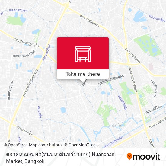 ตลาดนวลจันทร์(ถนนนวมินทร์ขาออก) Nuanchan Market map