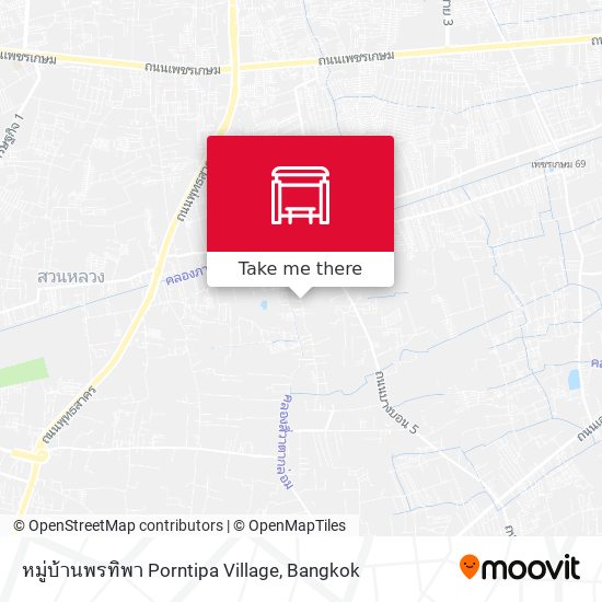 หมู่บ้านพรทิพา Porntipa Village map