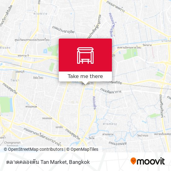 ตลาดคลองตัน Tan Market map