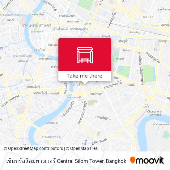 เซ็นทรัลสีลมทาวเวอร์  Central Silom Tower map
