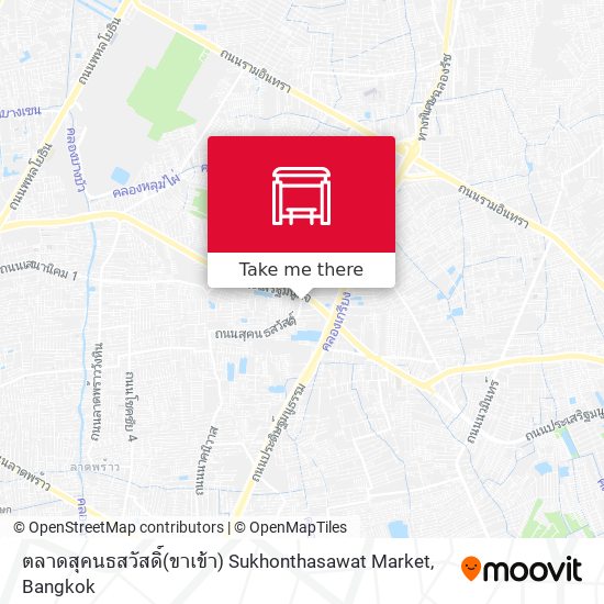 ตลาดสุคนธสวัสดิ์(ขาเข้า) Sukhonthasawat Market map