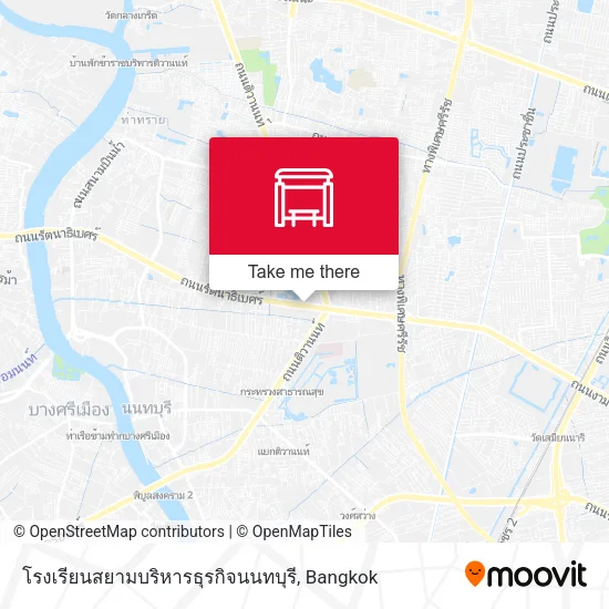 โรงเรียนสยามบริหารธุรกิจนนทบุรี map