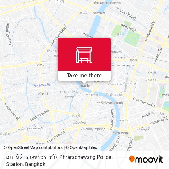 สถานีตำรวจพระราชวัง Phrarachawang Police Station map