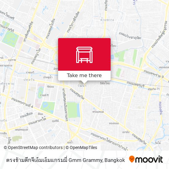 ตรงข้ามตึกจีเอ็มเอ็มแกรมมี่ Gmm Grammy map