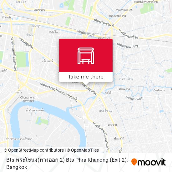 Bts พระโขนง(ทางออก 2) Bts Phra Khanong (Exit 2) map