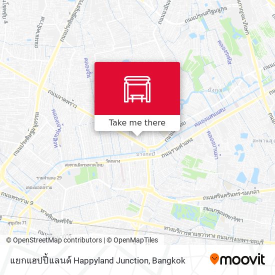 แยกแฮปปี้แลนด์ Happyland Junction map