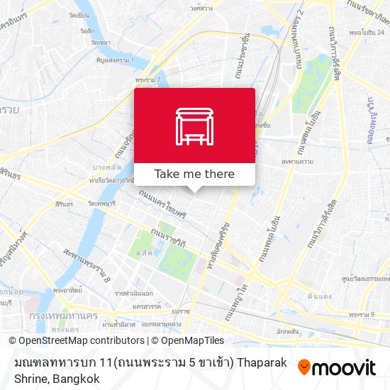 มณฑลทหารบก 11(ถนนพระราม 5 ขาเข้า) Thaparak Shrine map