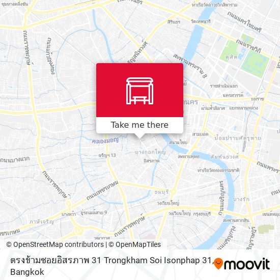 ตรงข้ามซอยอิสรภาพ 31 Trongkham Soi Isonphap 31 map
