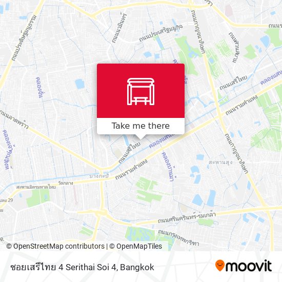 ซอยเสรีไทย 4 Serithai Soi 4 map
