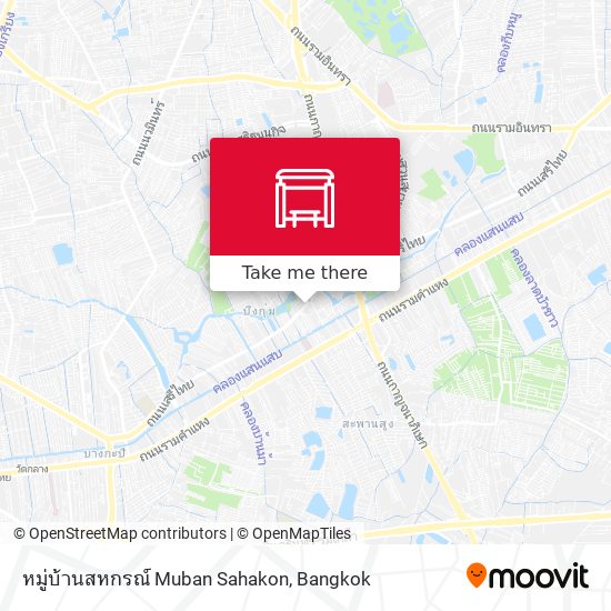 หมู่บ้านสหกรณ์ Muban Sahakon map