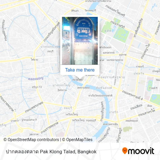 ปากคลองตลาด Pak Klong Talad map