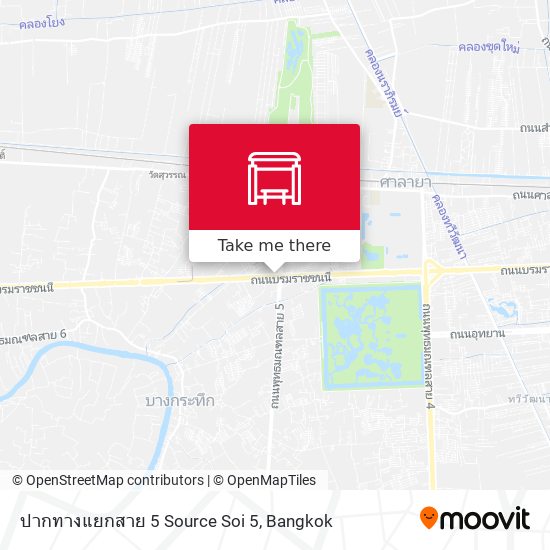 ปากทางแยกสาย 5 Source Soi 5 map