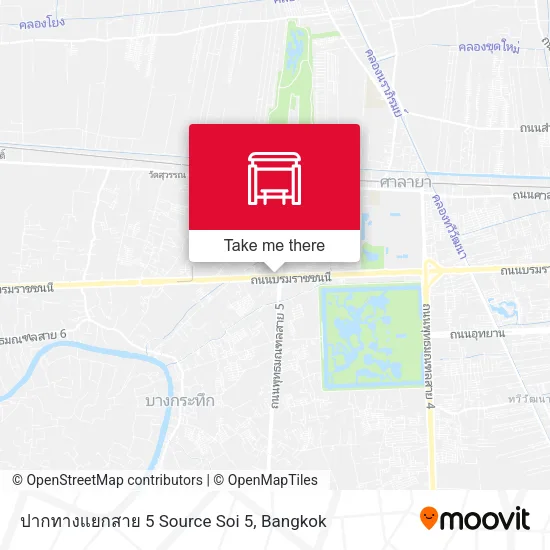 ปากทางแยกสาย 5 Source Soi 5 map