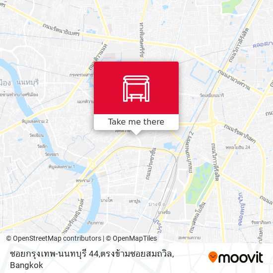 ซอยกรุงเทพ-นนทบุรี 44,ตรงข้ามซอยสมถวิล map