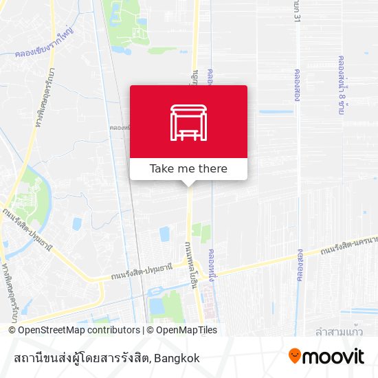 สถานีขนส่งผู้โดยสารรังสิต map