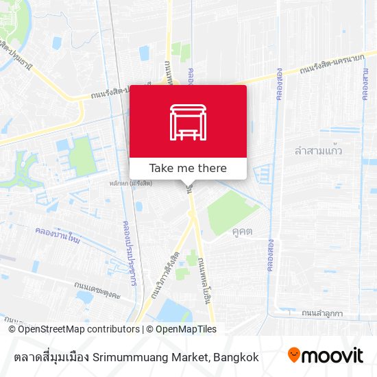 ตลาดสี่มุมเมือง Srimummuang Market map