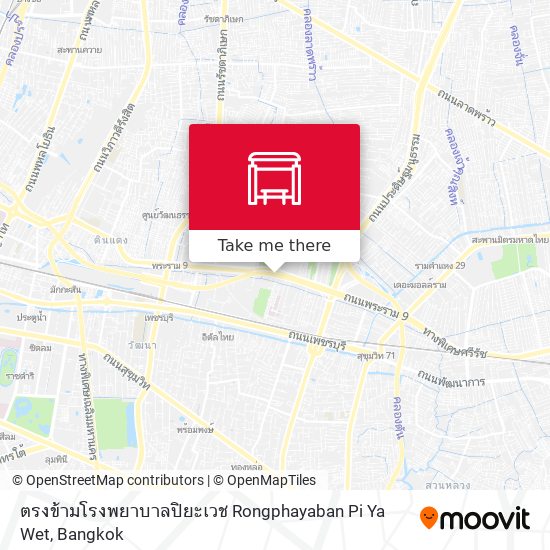 ตรงข้ามโรงพยาบาลปิยะเวช Rongphayaban Pi Ya Wet map