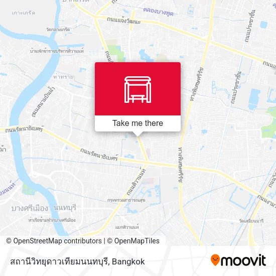 สถานีวิทยุดาวเทียมนนทบุรี map