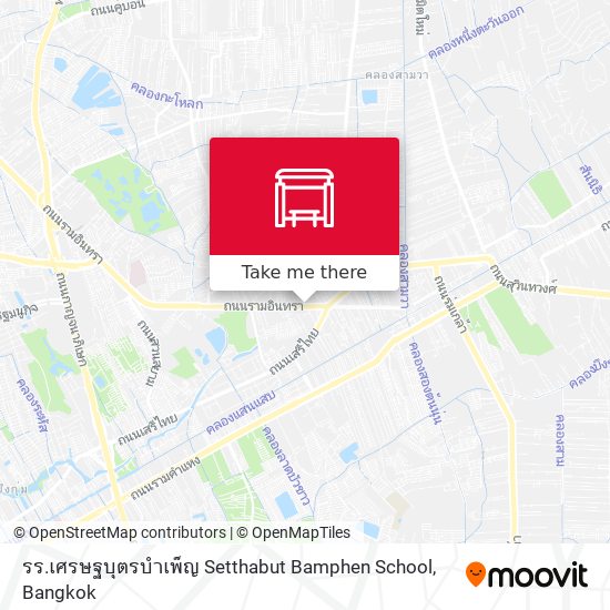 รร.เศรษฐบุตรบำเพ็ญ Setthabut Bamphen School map